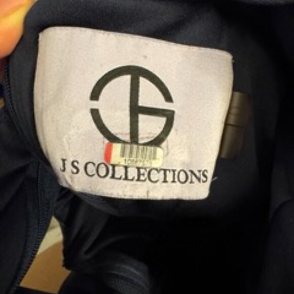 Navy halter neck full length dress - Picture 6 of 6